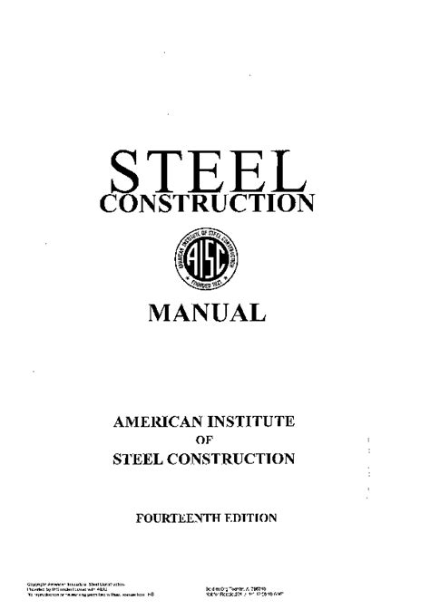 structural steel construction manual pdf